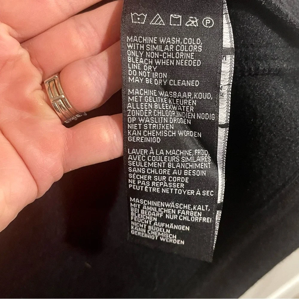 HARLEY DAVIDSON Fleece Embroidered Full Zip Jacket - Black Size Medium - Picture 8 of 10